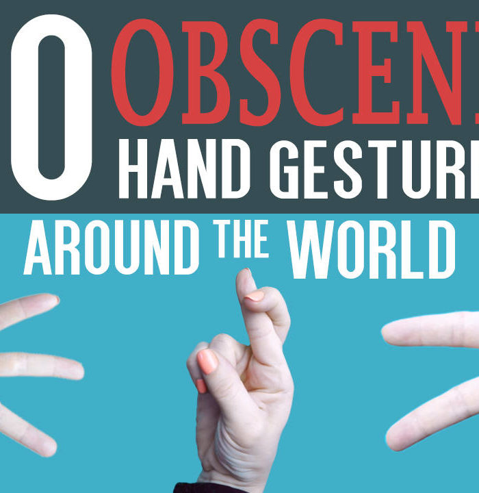 obscene hand gestures around the world