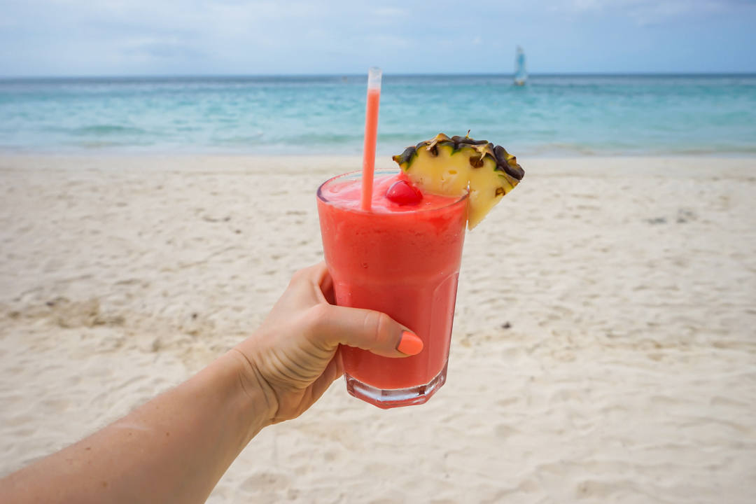 Drink on the beach Jamaica