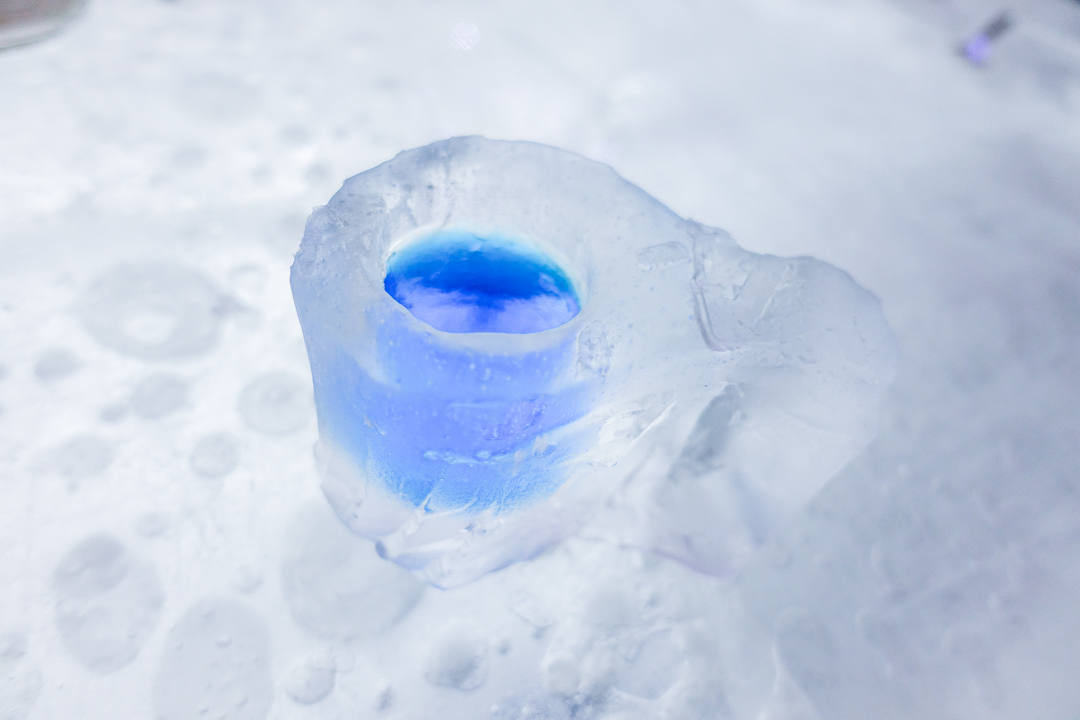 Snow Castle Restaurant Finland Ice cup