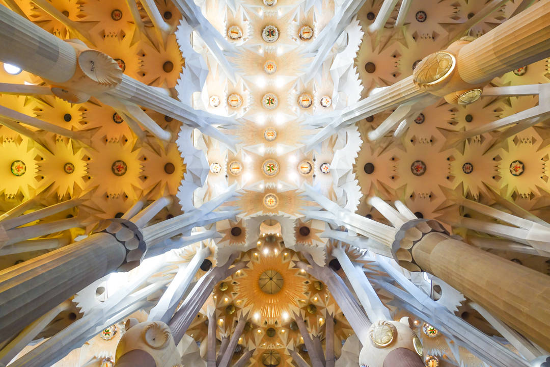 The Sagrada Familia in Barcelona. 