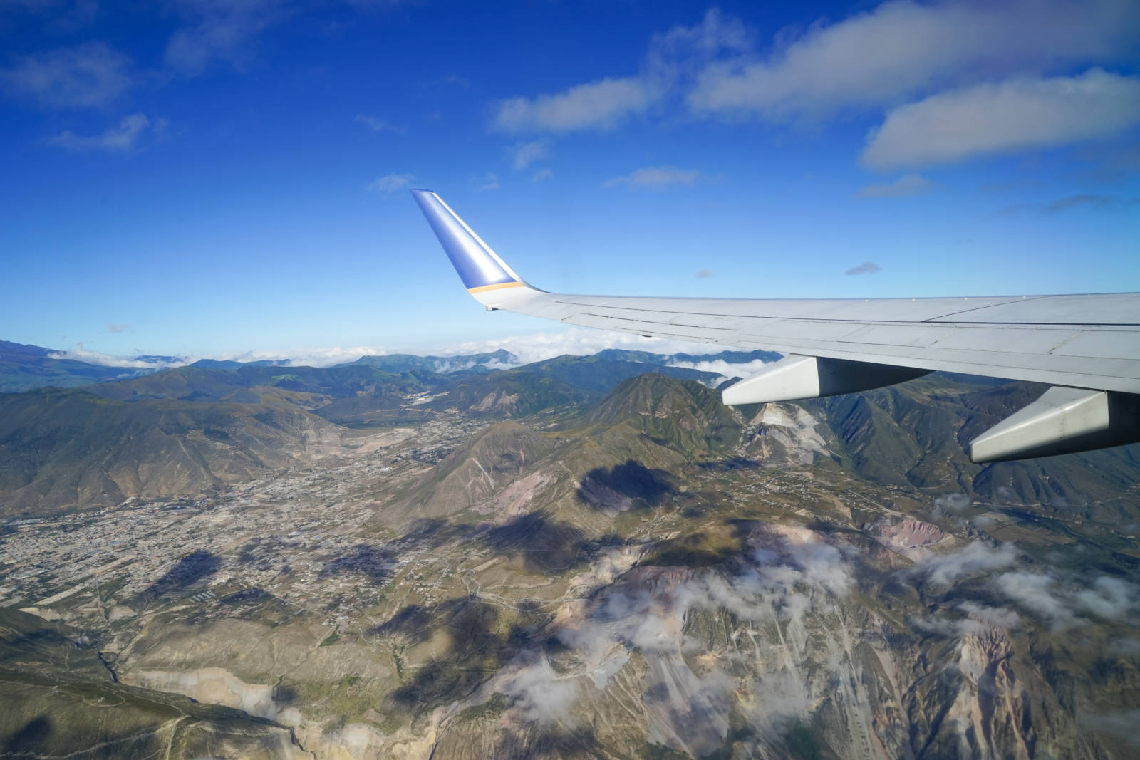 Flying to Ecuador