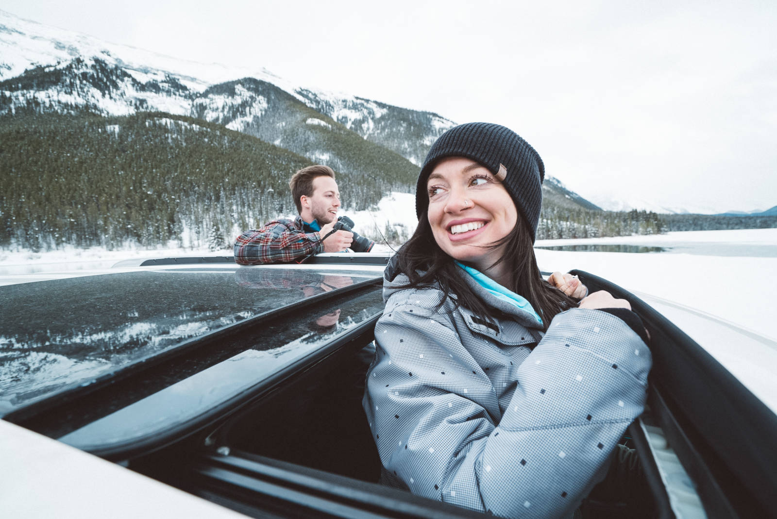 Driving in Canmore