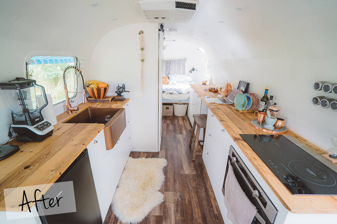 Airstream Renovation Before and After