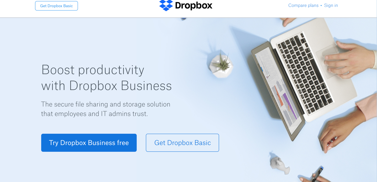 10 Best Tools for Running Your Online Business in 2018_Dropbox