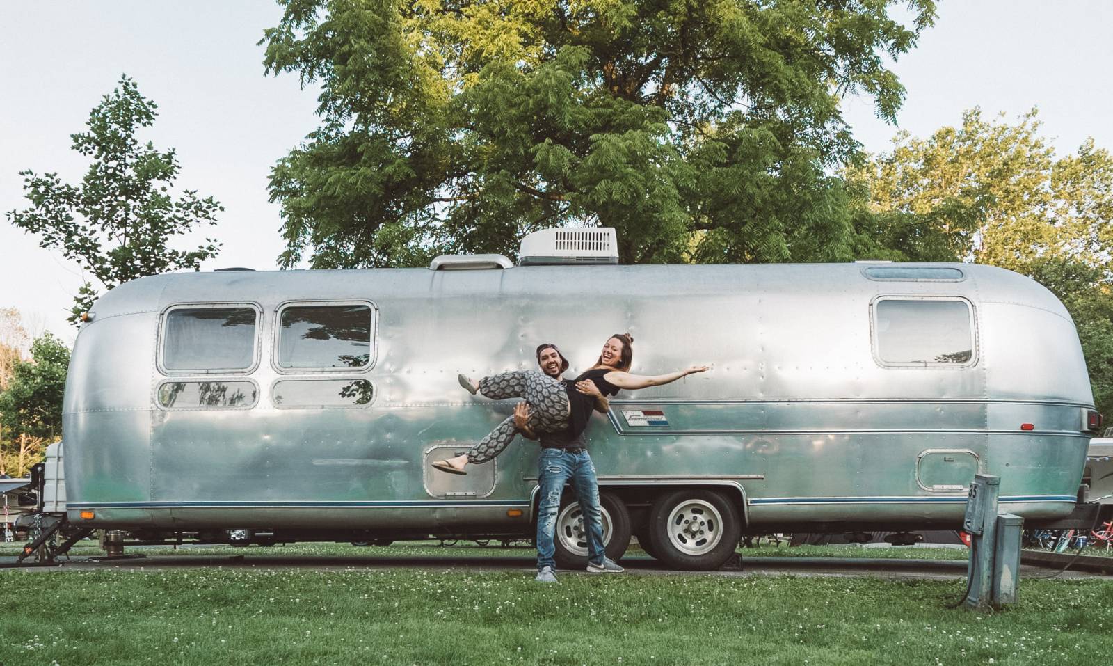 airstream tiny house couple