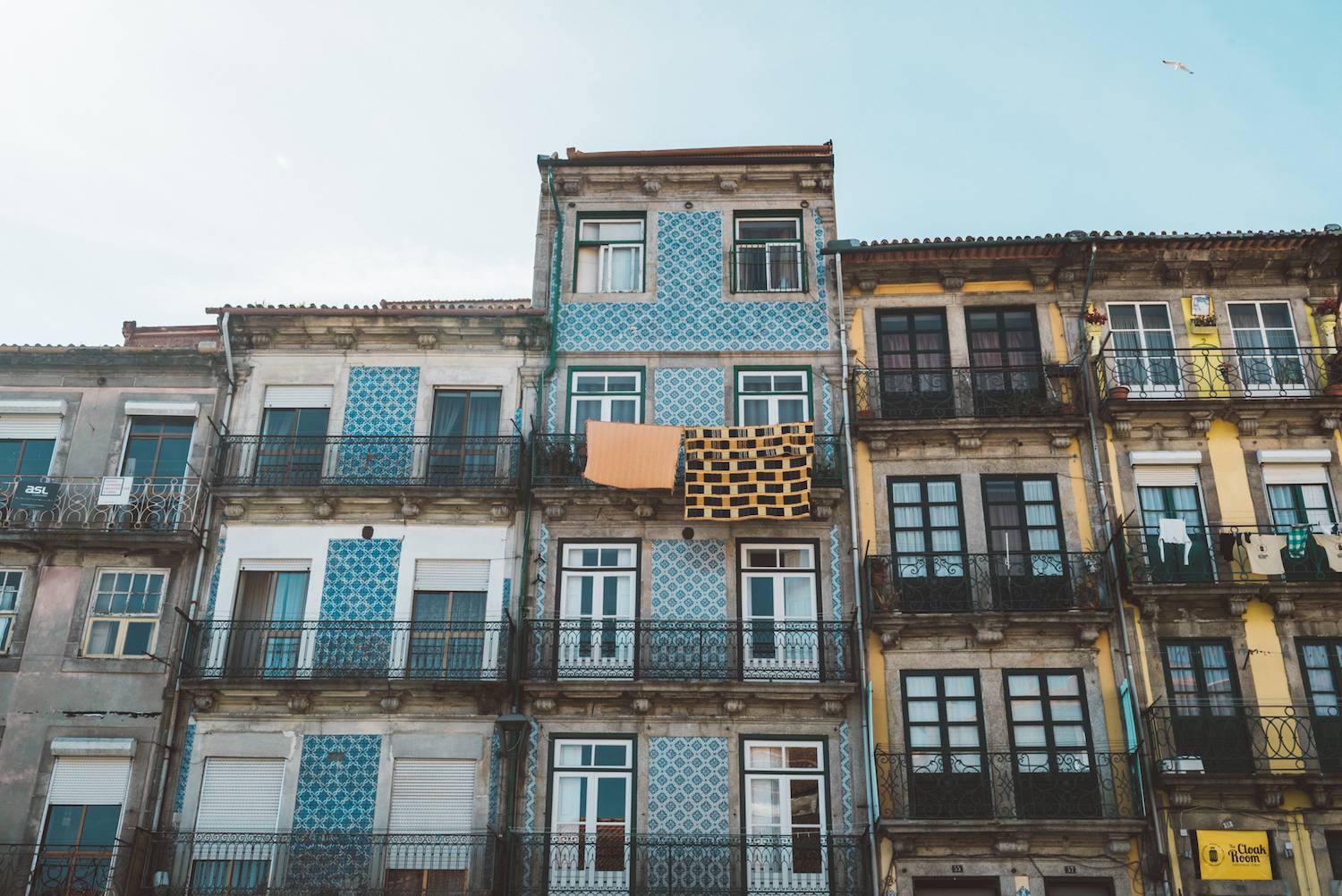 Beautiful buildings in Porto Portugal