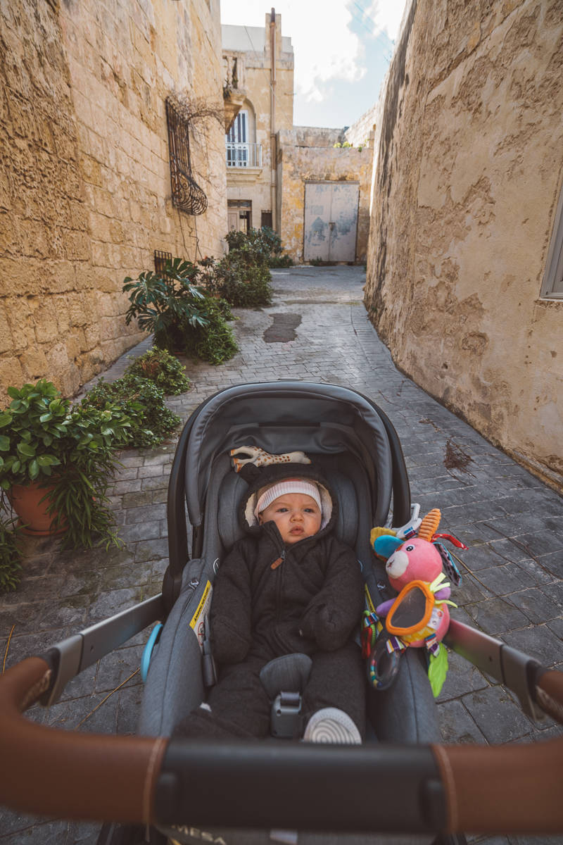 Malta travel with a baby