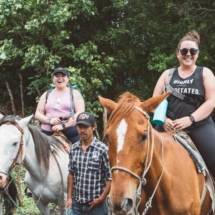 Riding horses up a Pacaya Volcano in Guatemala. Riding horses up a Picaya Volcano in Guatemala.