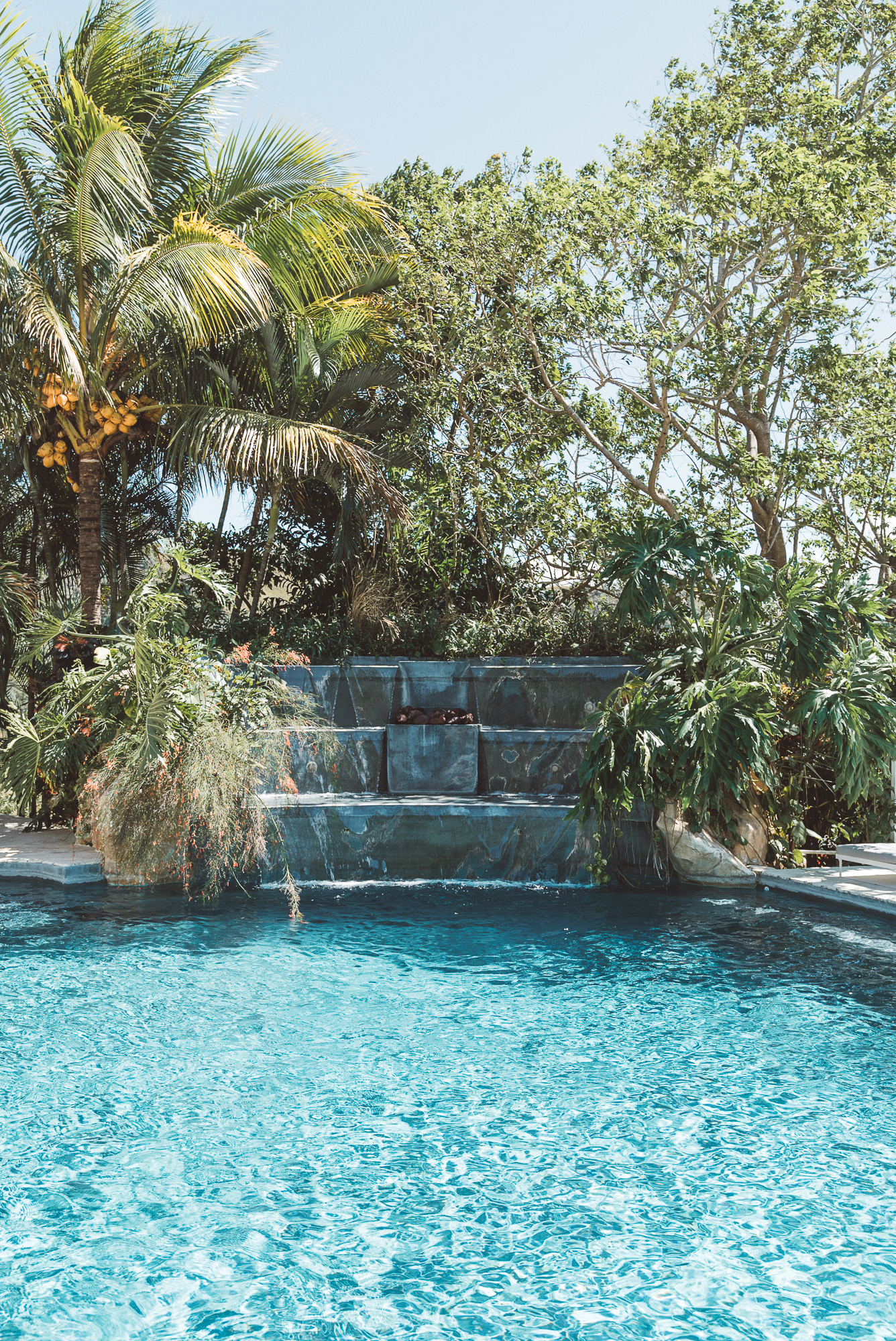 The Retreat Costa Rica swimming pool waterfall