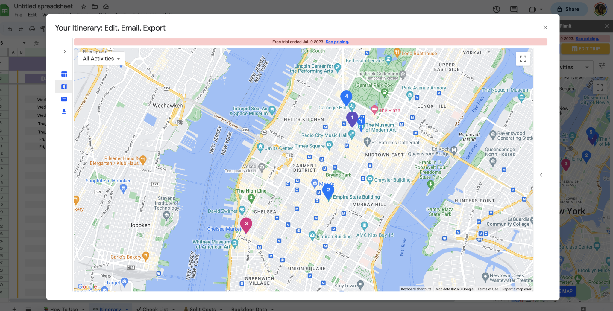 travel mapper cost